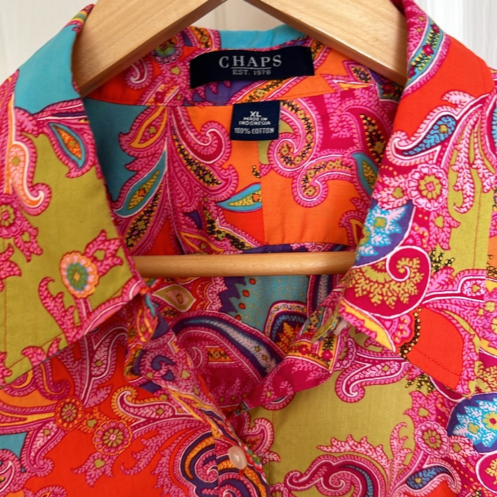 Chaps Button Blouse - image 2